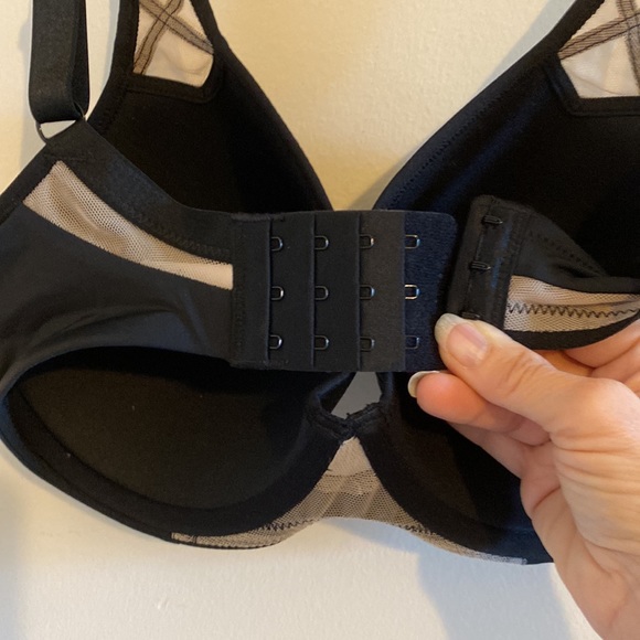 32E 32DD Paramour Felina Sexy Black Amaranth Underwire Mesh High Quality Bra EUC - Picture 12 of 16